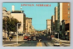 Lincoln NE-Nebraska, O Street, Business District, Vintage Souvenir Postcard - Imagen 1 de 2