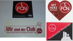 1. FC Nürnberg 4 Aufkleber teils selten - Bild 1 von 3
