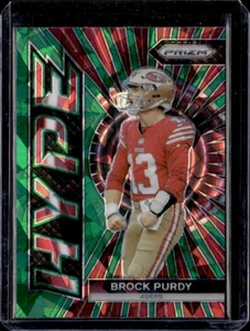 2023 Prizm Brock Purdy Hype Green Cracked Ice #H-2 - Picture 1 of 2