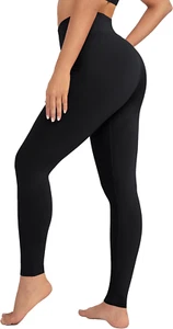 High Waisted Leggings for Women Stretch Tummy Control Workout Running Yoga Pants - Picture 1 of 12