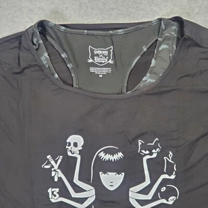 Camisa Emily The Strange X Gothicana Mediana Con Murciélago Camiseta sin Mangas Gótica Bruja - Imagen 1 de 18