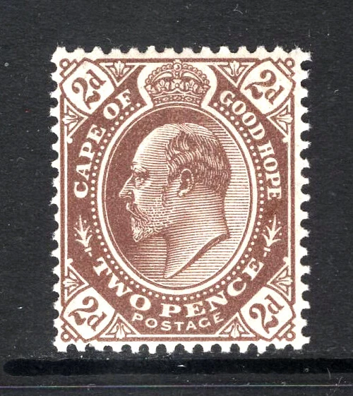 M25845 Cabo de Buena Esperanza 1904 SG72 KEVII: 2d marrón. VLMM, Cat £28 Foto 1 de 1