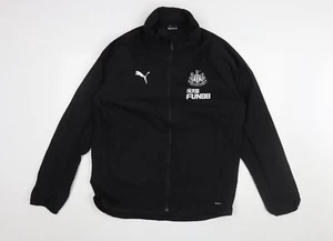 Puma Men's Black Waterproof Rain Coat Football Jacket - Picture 1 of 12
