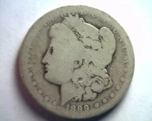 1899-O MORGAN SILVER DOLLAR ABOUT GOOD AG NICE ORIGINAL COIN BOBS COIN FAST SHIP - Picture 1 of 2