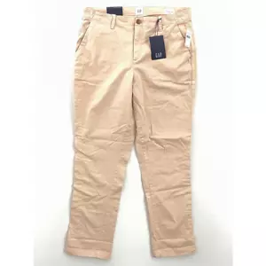 Pantalone chino Gap donna ragazza rosa vita alta tasche elasticizzato 10 nuovo - Foto 1 di 11