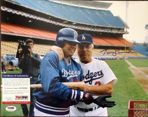 Tommy Lasorda Signed Dodgers 11x14 Photo *1981 1988 WS Champs PSA Valenzuela - Picture 1 of 3