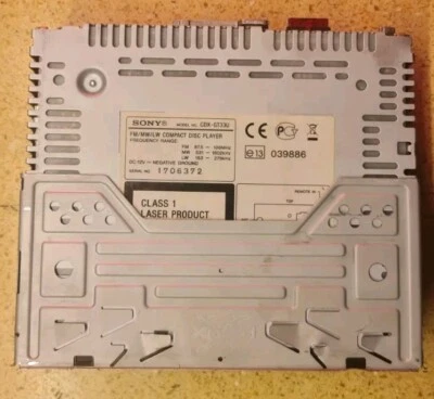 SONY CDX-GT33U 🔲 Car Radio Replace  - Immagine 1 di 4