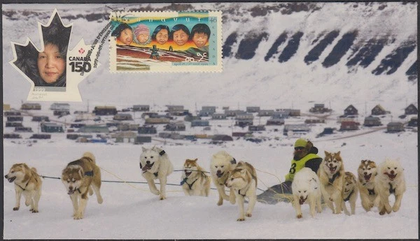 CANADA #3006.4 - CANADA'S 150th ANN ISSUE of 10 MAPLE LEAF STAMPS - NUNAVUT IV - Image 1 of 1