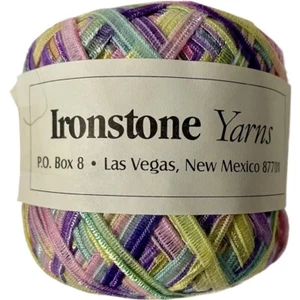 NEW Ironstone Yarn Streamers (1) S Multicolor Pastel 50g 100 Yd Wool & Nylon - Picture 1 of 5