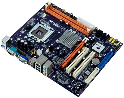 Ecs 945gct-M2/1333 V1.0a Lga775 2x Ddr2 Pcie 2x Pci Matx Mainboard - Image 1 of 2