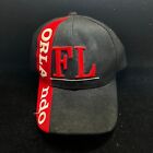 Orlando Fl Spell Out Hat Baseball Cap Black Red Florida Adjustable Embroidered
