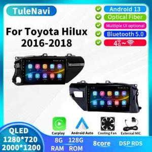 Radio de coche GPS reproductor multimedia pantalla Carplay Android DSP automático para Toyota Hilux - Imagen 1 de 40