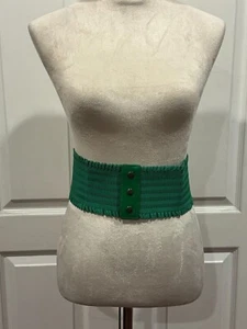 Women Wide Stretch Green Belt Sz 4x28inches (Medium) - Picture 1 of 4