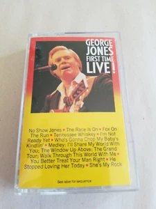George Jones  ‎– First Time Live! Epic ‎– PET 39899 Cassette, Album US  1985 - Picture 1 of 4