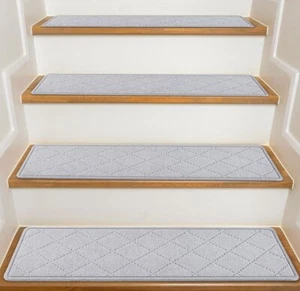 ✅✅Kooteta Carpet Stair Treads 15 Pack 8" x 30" New In Unsealed Box✅✅ - Picture 1 of 8