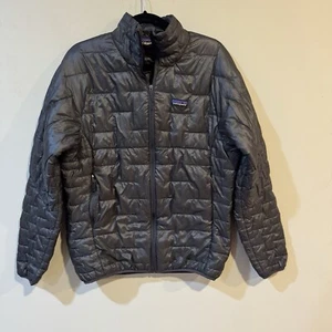 Patagonia MICRO PUFF Men’s Classic Full Zip Puffer Jacket Medium Forge Gray - Picture 1 of 4