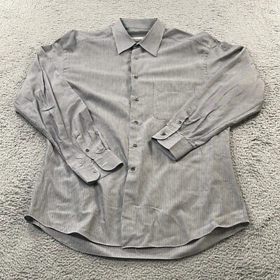 Camisa Ermenegildo Zegna Para Hombre 41-16 Abotonada Manga Larga Bolsillo Geométrico Foto 1 de 4