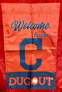 Cleveland Guardians Dugout Double Sided Garden Flag 12” x 18” MLB New In Package - Picture 1 of 6