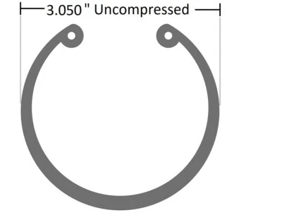 GENERIC SR 300-275 - 2-3/4“ Internal Snap Ring - Tru-Arc Type 3.050'' Uncompressed