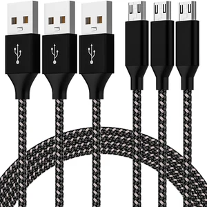 Heavy Duty Micro USB Fast Charger Data Cable Cord For Samsung Android HTC LG Lot - Picture 1 of 3