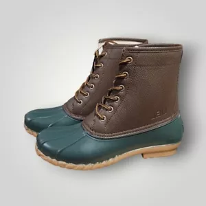 JBU Braun Kunstleder Stiefel Herren Größe 8 Maine Wasserdicht Arbeit Halbhohe Stiefel - Bild 1 von 6
