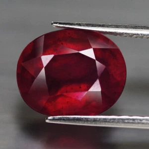 ES 4.98 ct. Rubí Natural Oval Rojo Madagascar - Imagen 1 de 4