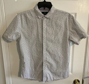 Michael Brandon Short Sleeve Slim Fit Button Up Shirt Cactus Design Large Size  - Picture 1 of 9
