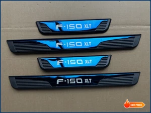 For Ford F-150 XLT Accessories Blue Door Scuff Sill Cover Panel Step Protector T - Picture 1 of 13