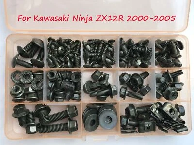 For Kawasaki Ninja ZX12R Fairing Bolts Bodywork Screws Kit Nuts 2000-2005 F29 - Image 1 of 4