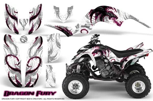 KIT DE GRÁFICOS YAMAHA RAPTOR 660 CALCOMANÍAS CREATORX PEGATINAS DRAGÓN FURIA PW - Imagen 1 de 1