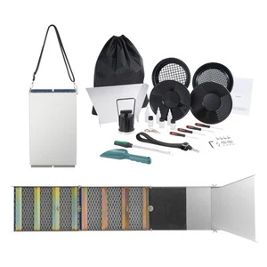 Goldwaschset Goldwaschpfanne Set 22,86x127cm Goldwaschen 23 Stk. Aluminium - Bild 1 von 12