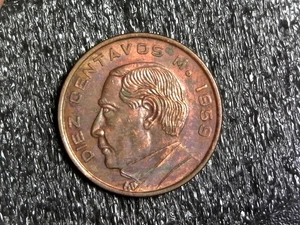 Moneda de 10 centavos extranjeros de México 1959 tonificada KM#433 (z785) - Imagen 1 de 2