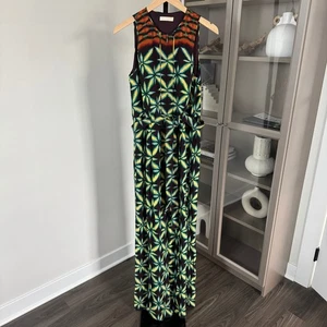 Mono Ulla Johnson Camelia 4 Sin Mangas Cinturón Pierna Ancha Olivinita Pequeño  - Imagen 1 de 6