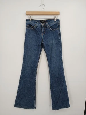 Pantalones de mezclilla Juicy Couture para mujer azules 27 pierna acampanada tiro bajo bolsillo alto 27x33 Foto 1 de 4