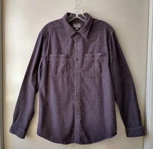 Royal Robbins Men's Long Sleeve Cotton Shirt Burgundy Brown Button Mid-Weight LG - Picture 1 of 16