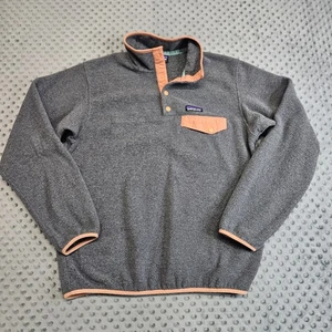 Patagonia Synchilla Snap T Fleecepullover M grau orange Retro Style - Bild 1 von 10