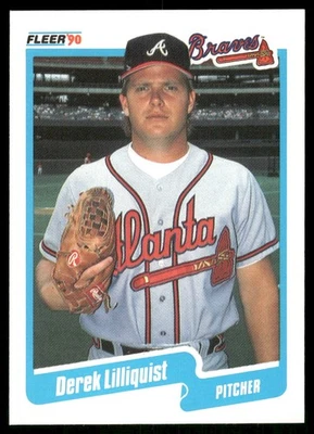 Derek Lilliquist 1990 Fleer Atlanta Braves #588b Near Mint or Better - Image 1 of 2