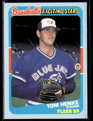 1989 Fleer Baseball's Exciting Stars #22 Tom Henke Baseball Card 0501D - Image 1 of 2