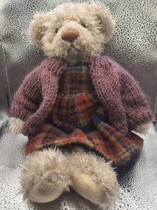 Russ Berrie & Co Briva brauner Teddybär 11 Zoll Vintage Plüsch - Bild 1 von 6