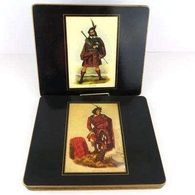 Juego de 4 mini manteles individuales de fieltro de colección Lady Clare Scottish Clan hechos en Inglaterra Foto 1 de 4