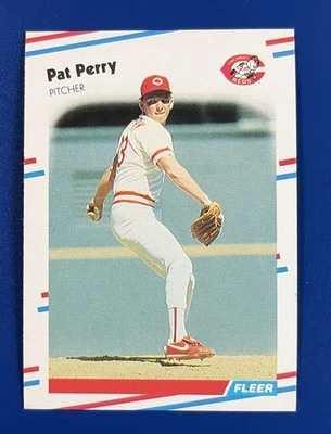 1988 Fleer Baseball Pat Perry Cincinnati Reds #244 - Image 1 of 2