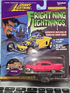 Johnny Lightning Frightning Lightnings Limited Edition Christine Die Cast Pink - Picture 1 of 4