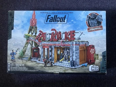 Figuras de acción MEGA Fallout juguetes de construcción, parada de camión cohete rojo con 824 piezas Foto 1 de 2