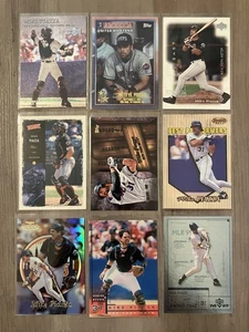 Mike Piazza 9 Card Lot. Assorted Player & insert Cards. New York Mets - Picture 1 of 1