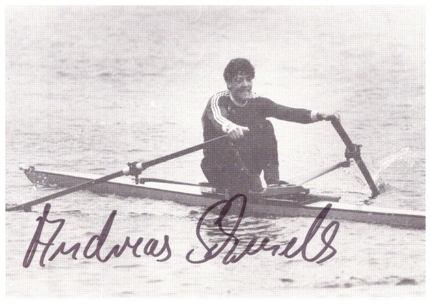 Andreas Schmelz Rudern (TN OS 1984) Autogrammkarte (09.25) - Bild 1 von 1