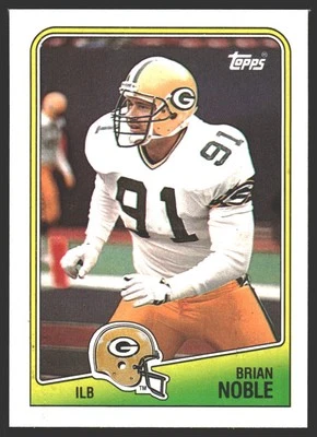 Brian Noble #321 1988 Topps Green Bay PackersRC Rookie - Image 1 of 2