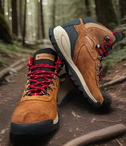 Columbia Newton Ridge Plus Women’s Hiking Boots Sz 7.5 US Brown/Red BL 4552-286 - Picture 1 of 12