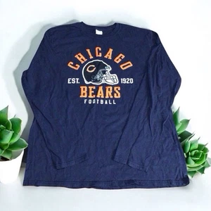 NFL Chicago Bears Football Erwachsene Large Team Bekleidung Marke blau Langarmshirt - Bild 1 von 7
