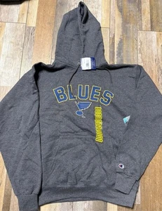 Champion Blues Gray Hoodie Sweatshirt Men’s size M NWT - Picture 1 of 2