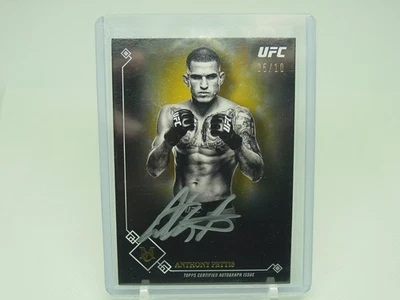 2017 Topps UFC Museum Anthony Pettis automático #05/10 tinta plateada autógrafo #MA-AP Foto 1 de 2
